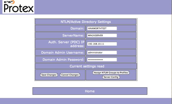 Set up NTLM details