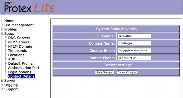 Contact details